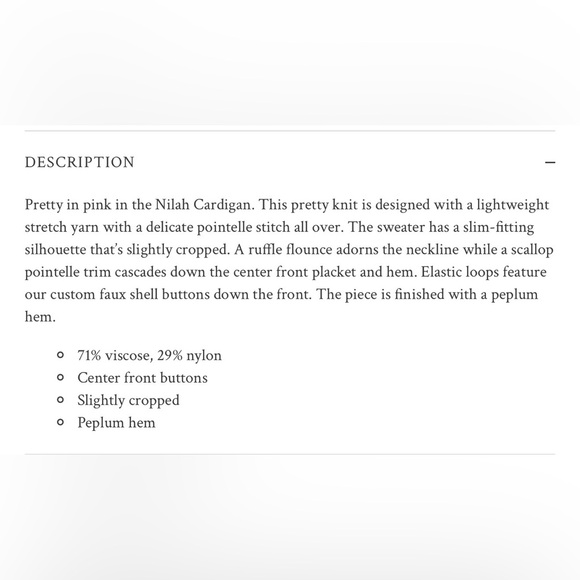 LoveShackFancy Nilah Cardigan, Lotus Petal - Picture 8 of 13